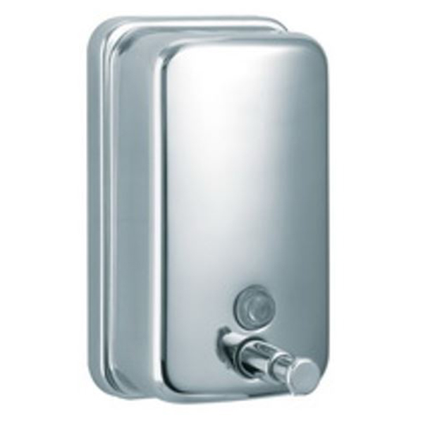 Stainless Liquid Wall Dispenser Vertical Silver